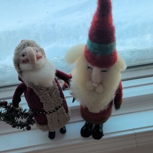 Felt Covered Santa's